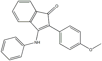 3-anilino-2-(4-methoxyphenyl)-1H-inden-1-one Structure