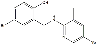 4-bromo-2-{[(5-bromo-3-methyl-2-pyridinyl)amino]methyl}phenol