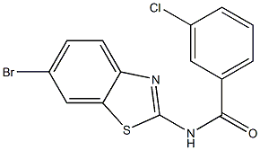  N-(6-bromo-1,3-benzothiazol-2-yl)-3-chlorobenzamide