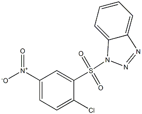  1-({2-chloro-5-nitrophenyl}sulfonyl)-1H-1,2,3-benzotriazole