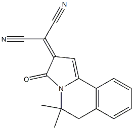 2-(5,5-dimethyl-3-oxo-5,6-dihydropyrrolo[2,1-a]isoquinolin-2(3H)-ylidene)malononitrile Structure