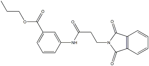propyl 3-{[3-(1,3-dioxo-1,3-dihydro-2H-isoindol-2-yl)propanoyl]amino}benzoate|