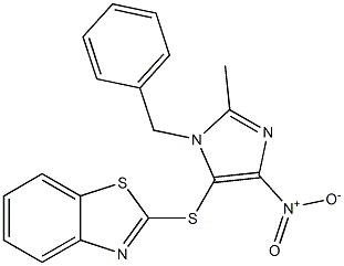 2-({1-benzyl-4-nitro-2-methyl-1H-imidazol-5-yl}sulfanyl)-1,3-benzothiazole
