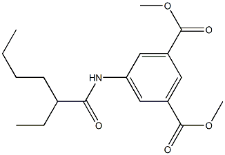 dimethyl 5-[(2-ethylhexanoyl)amino]isophthalate,,结构式