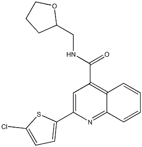  2-(5-chloro-2-thienyl)-N-(tetrahydro-2-furanylmethyl)-4-quinolinecarboxamide