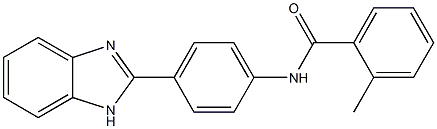 N-[4-(1H-benzimidazol-2-yl)phenyl]-2-methylbenzamide Structure