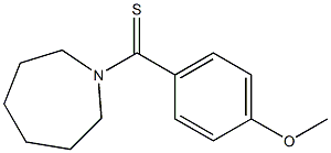 4-(1-azepanylcarbothioyl)phenyl methyl ether Struktur