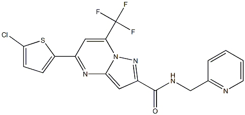 5-(5-chloro-2-thienyl)-N-(2-pyridinylmethyl)-7-(trifluoromethyl)pyrazolo[1,5-a]pyrimidine-2-carboxamide|