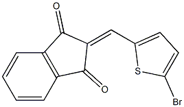 2-[(5-bromo-2-thienyl)methylene]-1H-indene-1,3(2H)-dione Structure