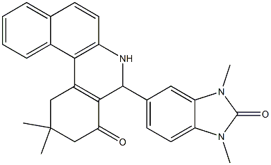 5-(1,3-dimethyl-2-oxo-2,3-dihydro-1H-benzimidazol-5-yl)-2,2-dimethyl-2,3,5,6-tetrahydrobenzo[a]phenanthridin-4(1H)-one|