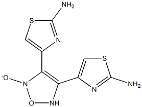 4-[4-(2-amino-1,3-thiazol-4-yl)-2-oxido-1,2,5-oxadiazol-3-yl]-1,3-thiazol-2-amine