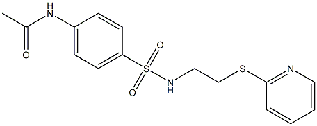 N-[4-({[2-(2-pyridinylsulfanyl)ethyl]amino}sulfonyl)phenyl]acetamide Structure