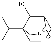 1-isopropyl-3,6-diazatricyclo[4.3.1.1~3,8~]undecan-9-ol Structure