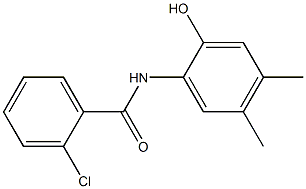  2-chloro-N-(2-hydroxy-4,5-dimethylphenyl)benzamide