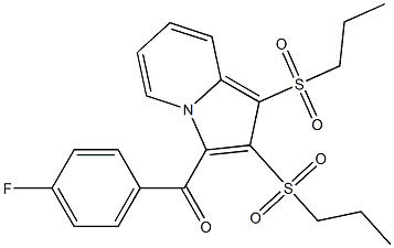  [1,2-bis(propylsulfonyl)-3-indolizinyl](4-fluorophenyl)methanone