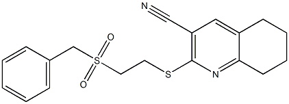  2-{[2-(benzylsulfonyl)ethyl]sulfanyl}-5,6,7,8-tetrahydroquinoline-3-carbonitrile