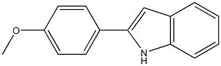 4-(1H-indol-2-yl)phenyl methyl ether 化学構造式