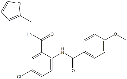 5-chloro-N-(2-furylmethyl)-2-[(4-methoxybenzoyl)amino]benzamide