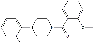 2-{[4-(2-fluorophenyl)-1-piperazinyl]carbonyl}phenyl methyl ether|
