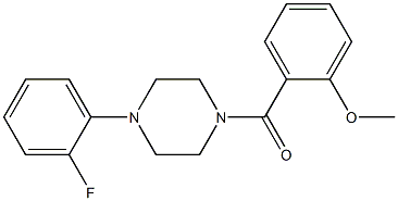  2-{[4-(2-fluorophenyl)-1-piperazinyl]carbonyl}phenyl methyl ether