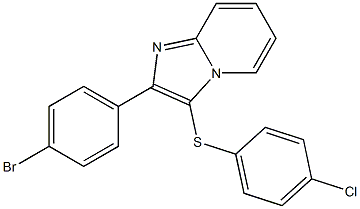 2-(4-bromophenyl)-3-[(4-chlorophenyl)sulfanyl]imidazo[1,2-a]pyridine Structure