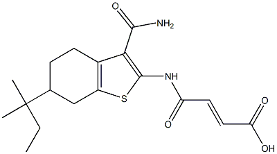4-{[3-(aminocarbonyl)-6-tert-pentyl-4,5,6,7-tetrahydro-1-benzothien-2-yl]amino}-4-oxo-2-butenoic acid