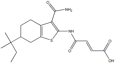  4-{[3-(aminocarbonyl)-6-tert-pentyl-4,5,6,7-tetrahydro-1-benzothien-2-yl]amino}-4-oxo-2-butenoic acid