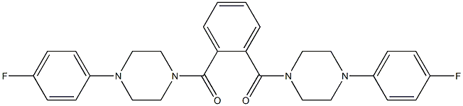  1-(4-fluorophenyl)-4-(2-{[4-(4-fluorophenyl)-1-piperazinyl]carbonyl}benzoyl)piperazine