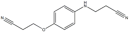 3-[4-(2-cyanoethoxy)anilino]propanenitrile Struktur