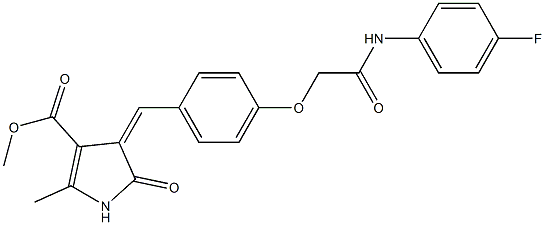 methyl 4-{4-[2-(4-fluoroanilino)-2-oxoethoxy]benzylidene}-2-methyl-5-oxo-4,5-dihydro-1H-pyrrole-3-carboxylate