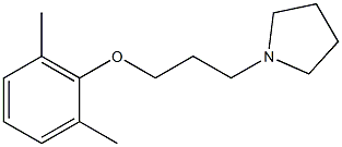 1-[3-(2,6-dimethylphenoxy)propyl]pyrrolidine Struktur