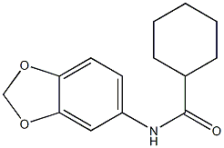 N-(1,3-benzodioxol-5-yl)cyclohexanecarboxamide Structure