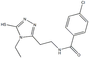 4-chloro-N-[2-(4-ethyl-5-sulfanyl-4H-1,2,4-triazol-3-yl)ethyl]benzamide