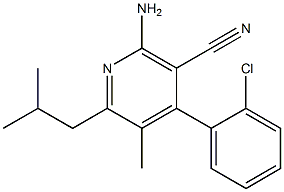 2-amino-4-(2-chlorophenyl)-6-isobutyl-5-methylnicotinonitrile