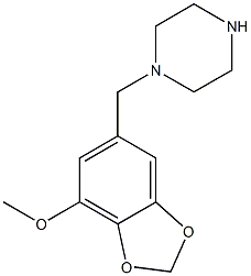 1-[(7-methoxy-1,3-benzodioxol-5-yl)methyl]piperazine