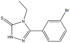5-(3-bromophenyl)-4-ethyl-2,4-dihydro-3H-1,2,4-triazole-3-thione Struktur