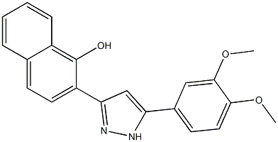  2-[5-(3,4-dimethoxyphenyl)-1H-pyrazol-3-yl]-1-naphthol