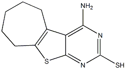 4-amino-6,7,8,9-tetrahydro-5H-cyclohepta[4,5]thieno[2,3-d]pyrimidin-2-yl hydrosulfide