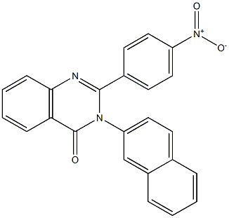 2-{4-nitrophenyl}-3-(2-naphthyl)-4(3H)-quinazolinone Structure