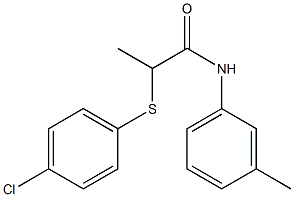 2-[(4-chlorophenyl)sulfanyl]-N-(3-methylphenyl)propanamide