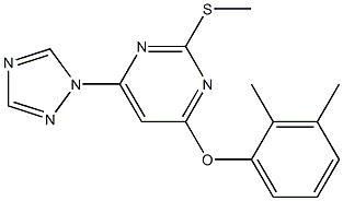 2,3-dimethylphenyl 2-(methylsulfanyl)-6-(1H-1,2,4-triazol-1-yl)-4-pyrimidinyl ether