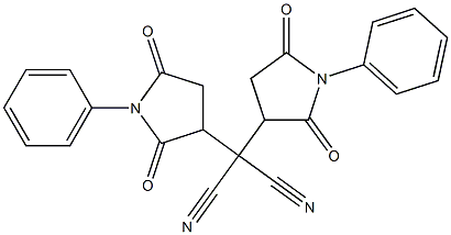 2,2-bis(2,5-dioxo-1-phenylpyrrolidin-3-yl)malononitrile