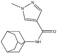 N-(1-adamantyl)-1-methyl-1H-pyrazole-4-carboxamide,,结构式
