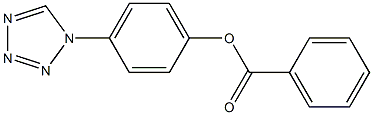 4-(1H-tetraazol-1-yl)phenyl benzoate Struktur