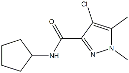 4-chloro-N-cyclopentyl-1,5-dimethyl-1H-pyrazole-3-carboxamide