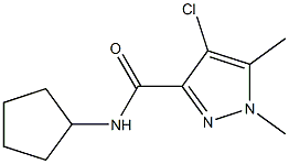  4-chloro-N-cyclopentyl-1,5-dimethyl-1H-pyrazole-3-carboxamide