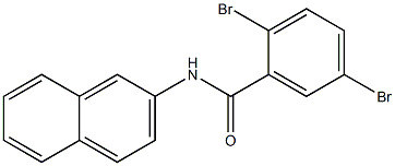 2,5-dibromo-N-(2-naphthyl)benzamide 结构式