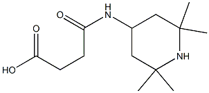 4-oxo-4-[(2,2,6,6-tetramethyl-4-piperidinyl)amino]butanoic acid 化学構造式