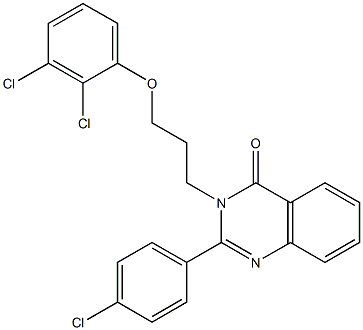 2-(4-chlorophenyl)-3-[3-(2,3-dichlorophenoxy)propyl]-4(3H)-quinazolinone|