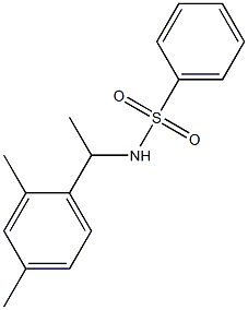 N-[1-(2,4-dimethylphenyl)ethyl]benzenesulfonamide Structure